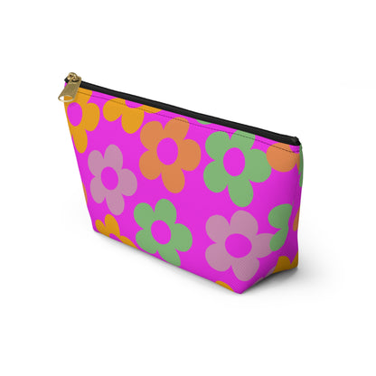 Hot Pink Mini Flower Pouch