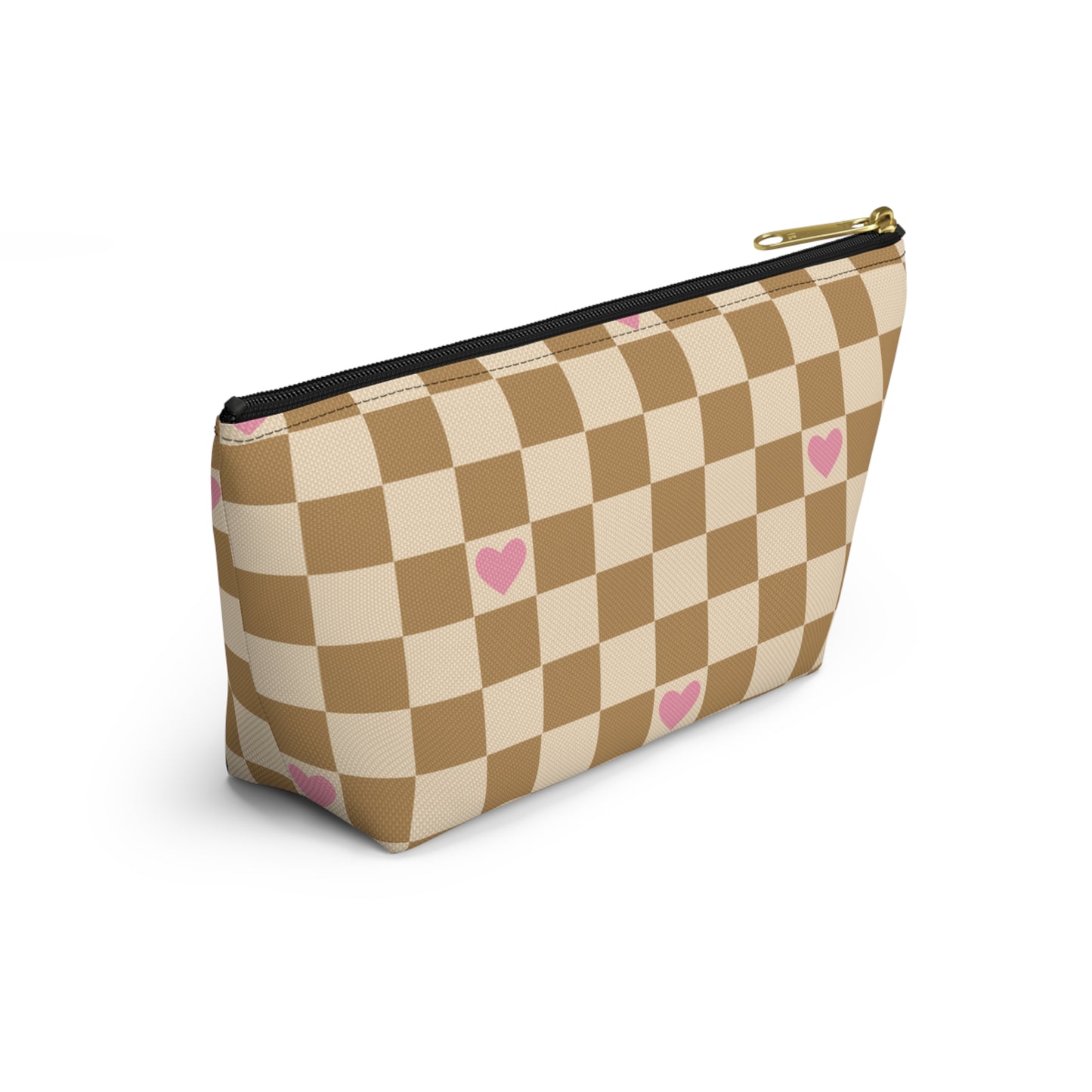 Checkerboard Hearts Sandy Pouch