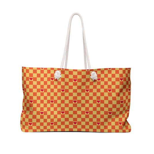 Checkerboard Hearts OG Weekender Bag