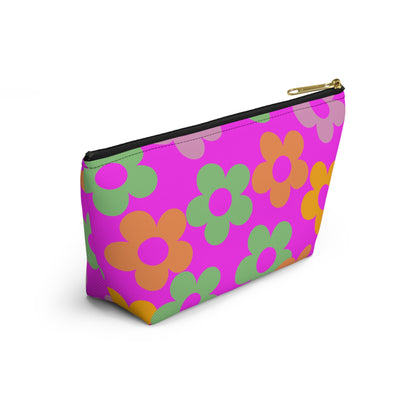 Hot Pink Mini Flower Pouch