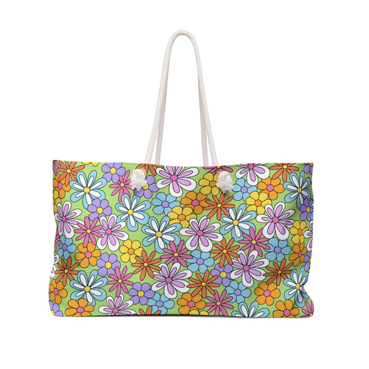 Flower Power Spring Weekender Bag