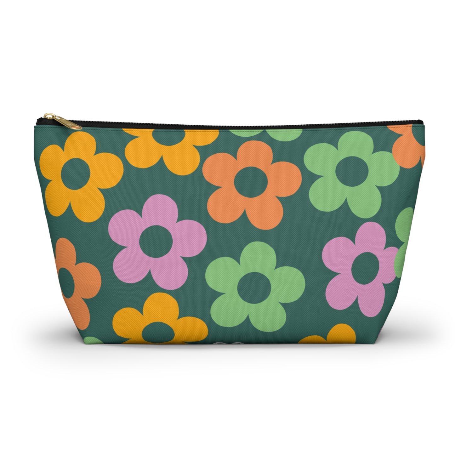 Khaki Mini Flower Pouch