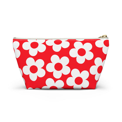 Red + White Mini Flower Pouch