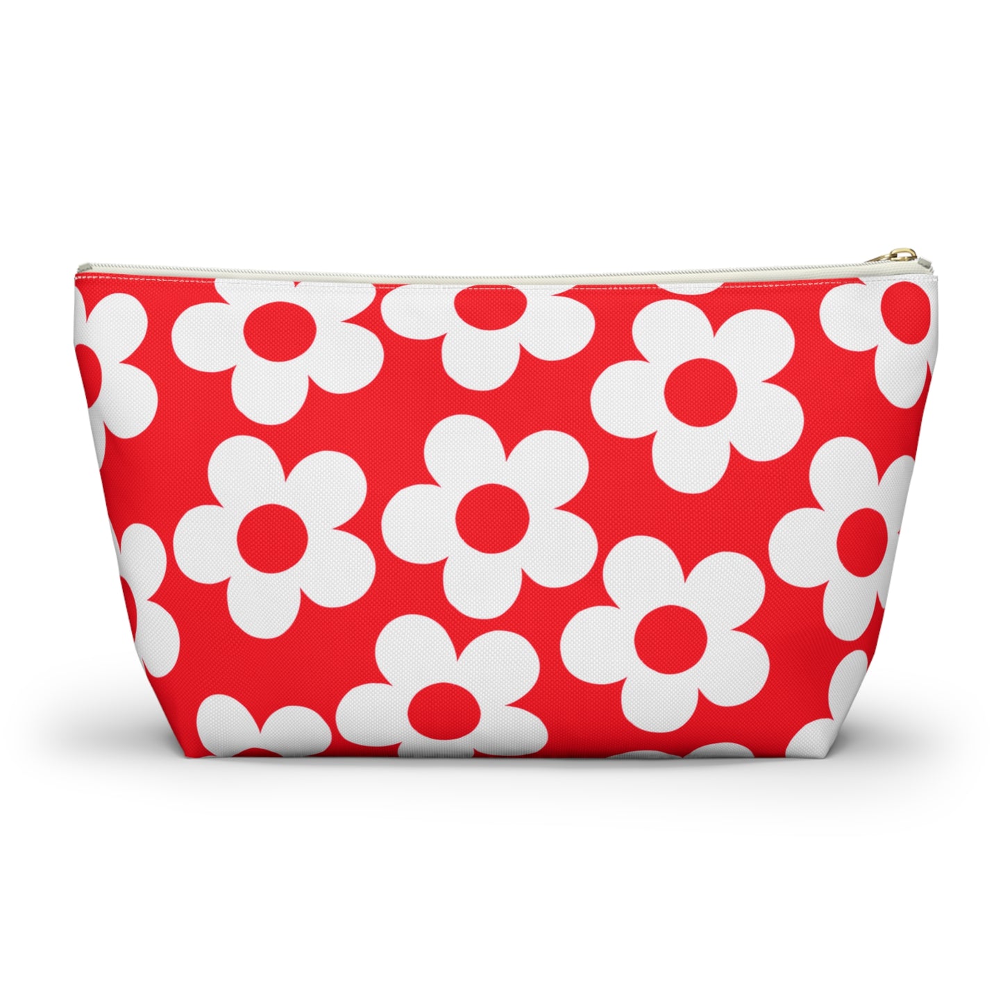 Red + White Mini Flower Pouch