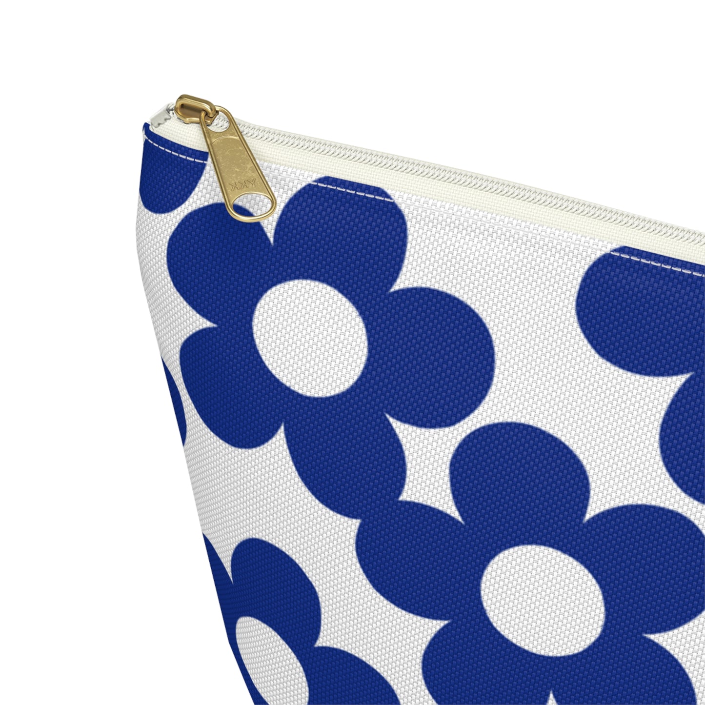 Navy + White Mini Flower Pouch