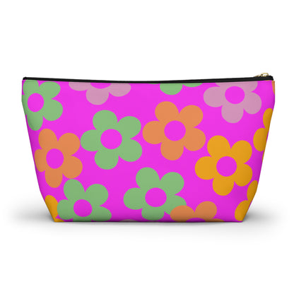 Hot Pink Mini Flower Pouch