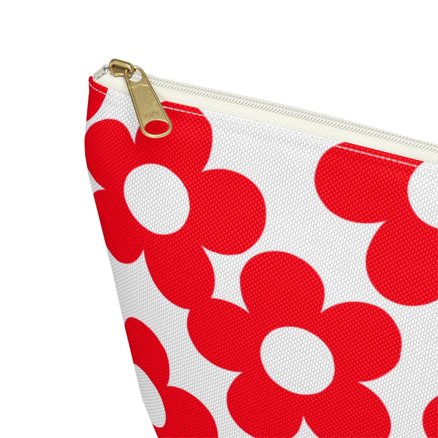 Red + White Mini Flower Pouch