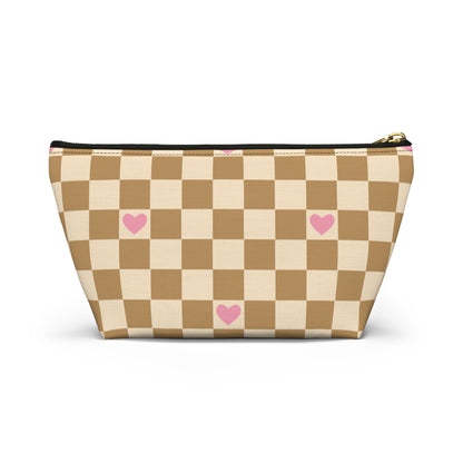 Checkerboard Hearts Sandy Pouch