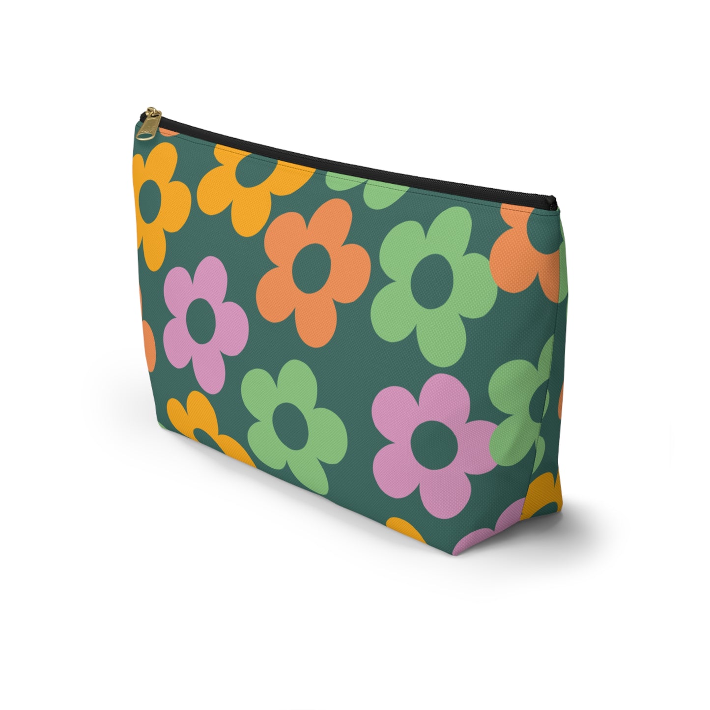 Khaki Mini Flower Pouch