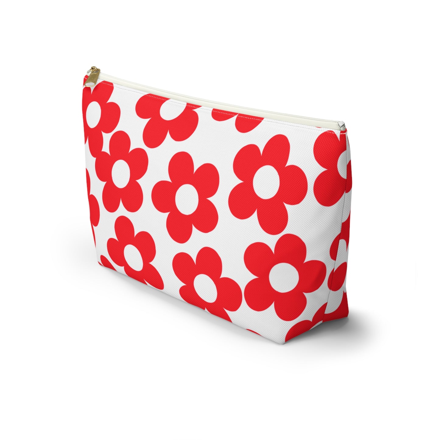 Red + White Mini Flower Pouch