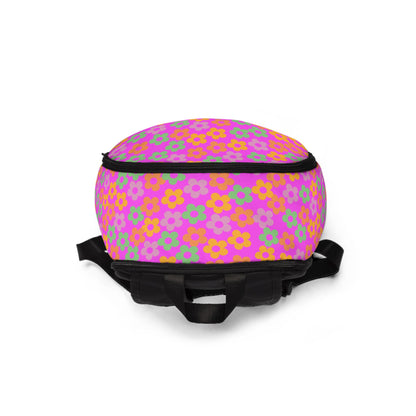 Hot Pink Mini Flower Backpack