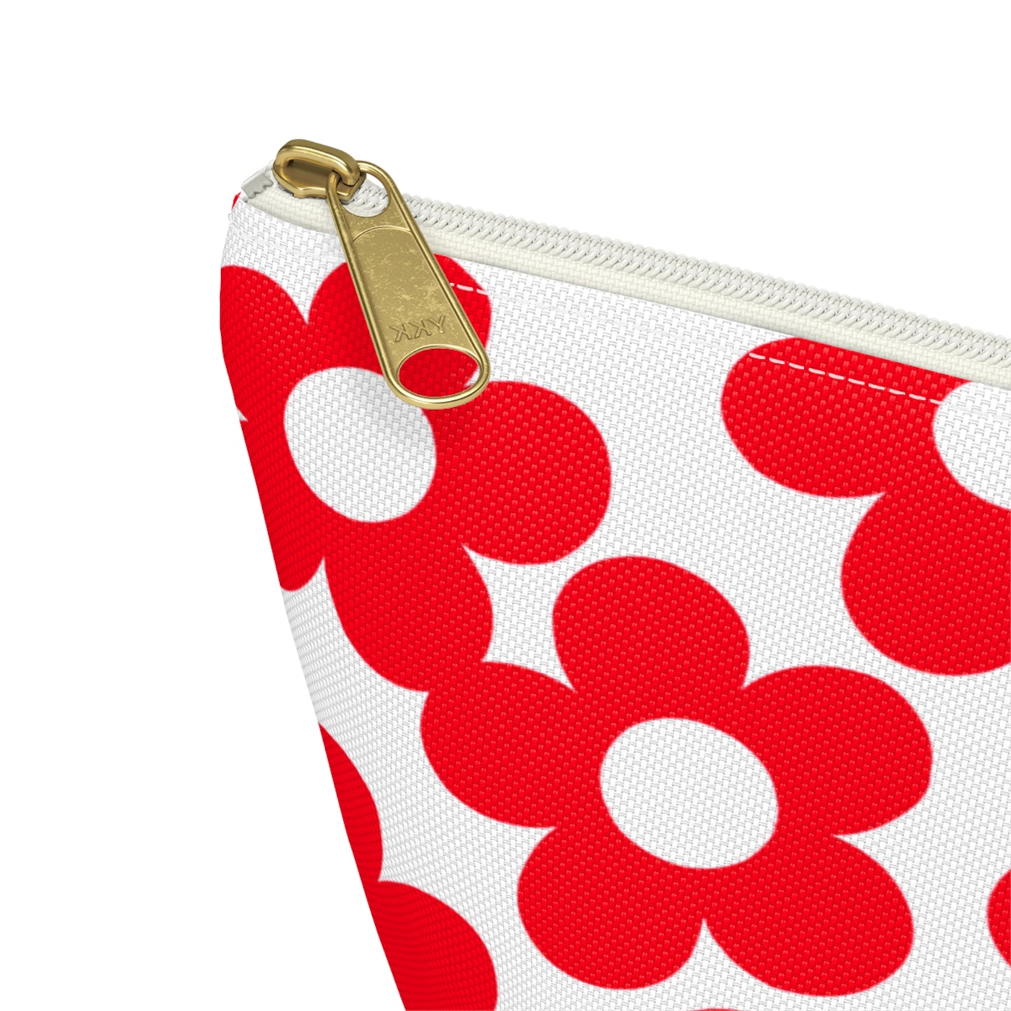 Red + White Mini Flower Pouch