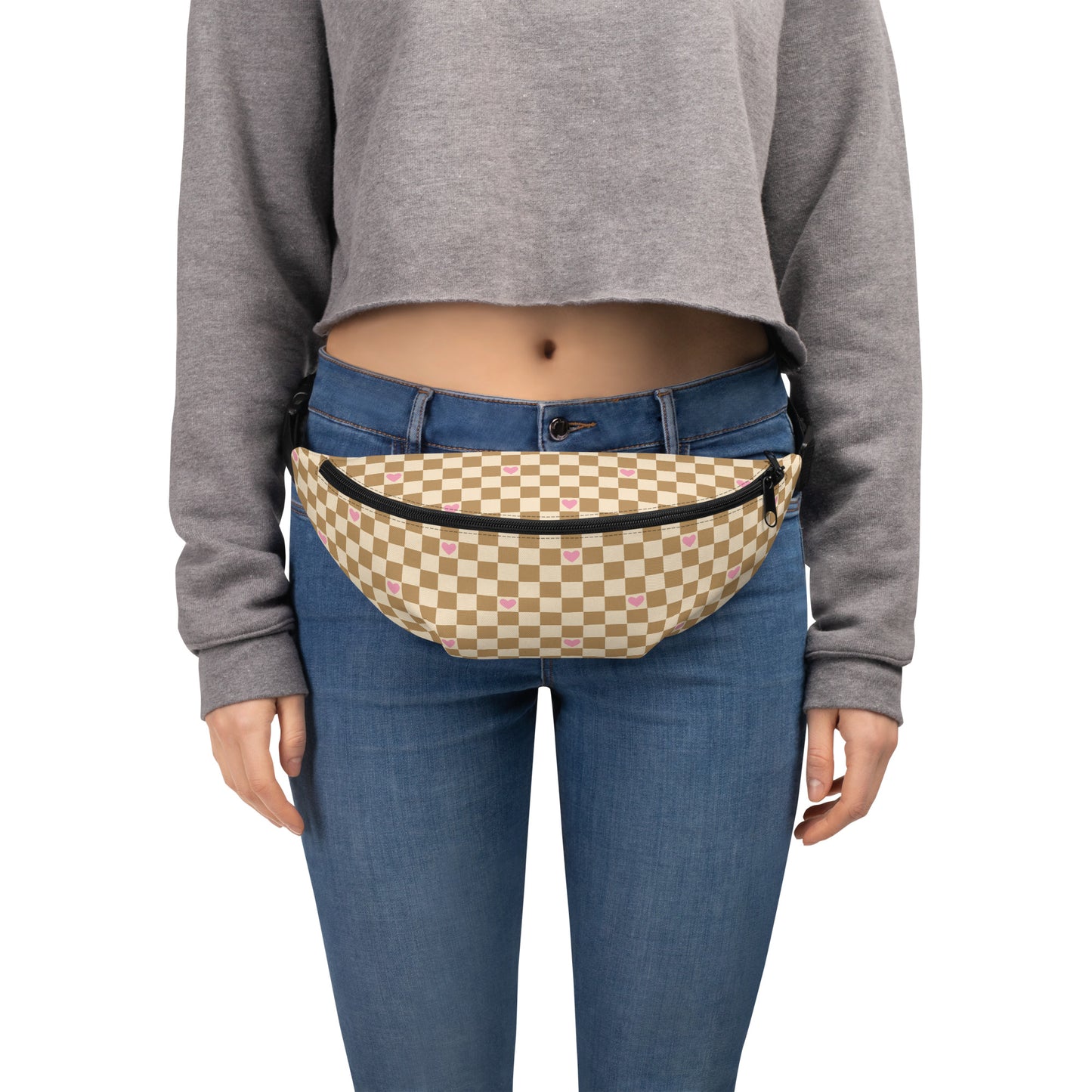 Moxies Check Heart Sandy Belt Bag