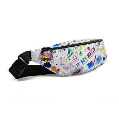 Moxies Mural Print Belt bag front and side view