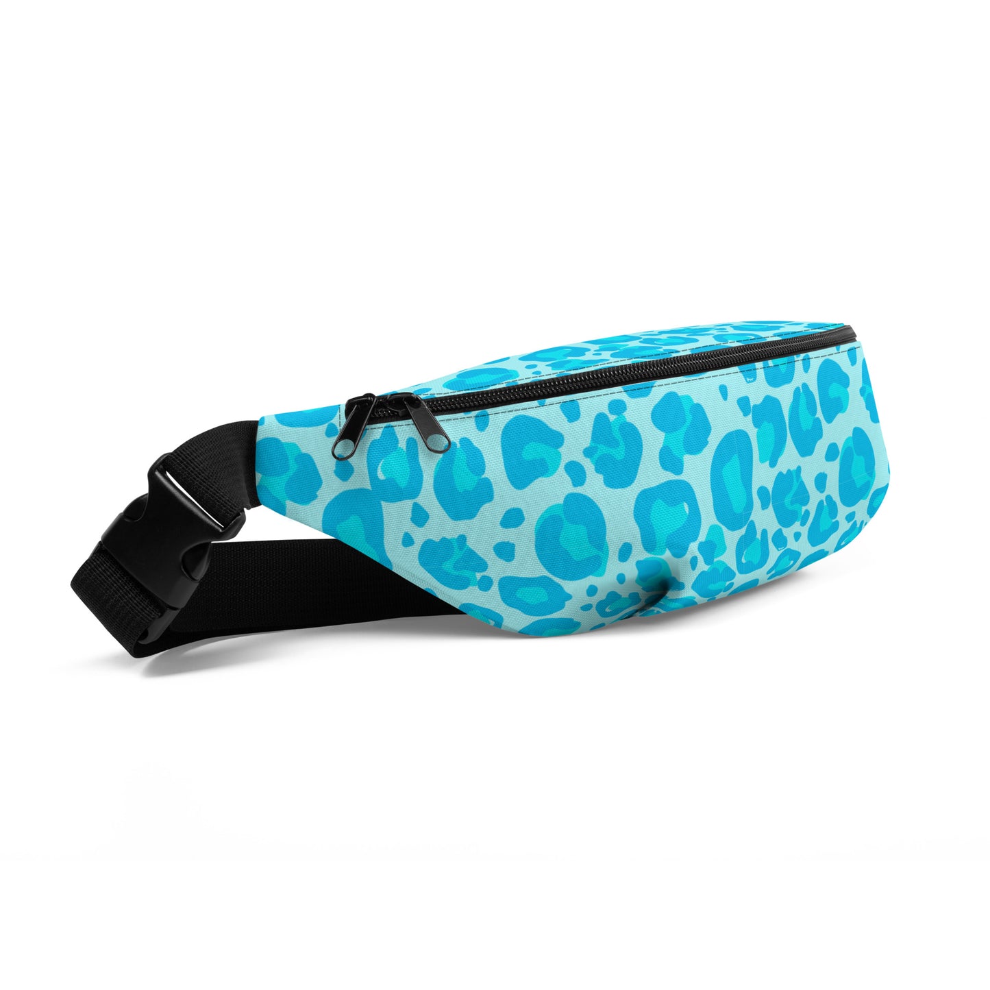 Moxies Blue Leopard Belt Bag