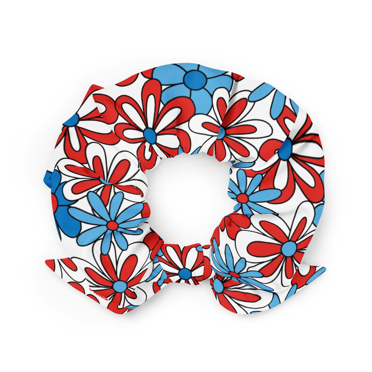 Flower Power Patriot Scrunchie