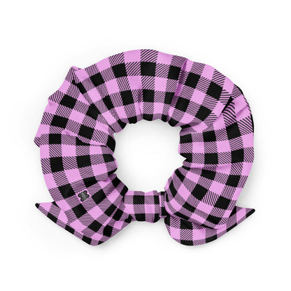 Bubblegum Buffalo Plaid Scrunchie