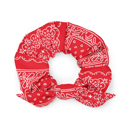 Red Bandana Scrunchie