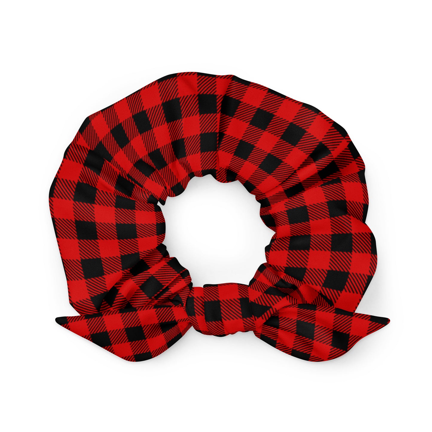 Red Buffalo Plaid Scrunchie